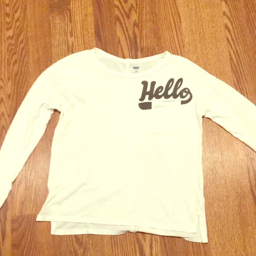 White long sleeve shirt